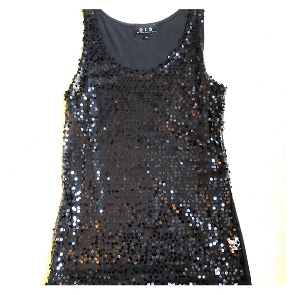 🖤Black sequin “party” top🖤 - Picture 1 of 6
